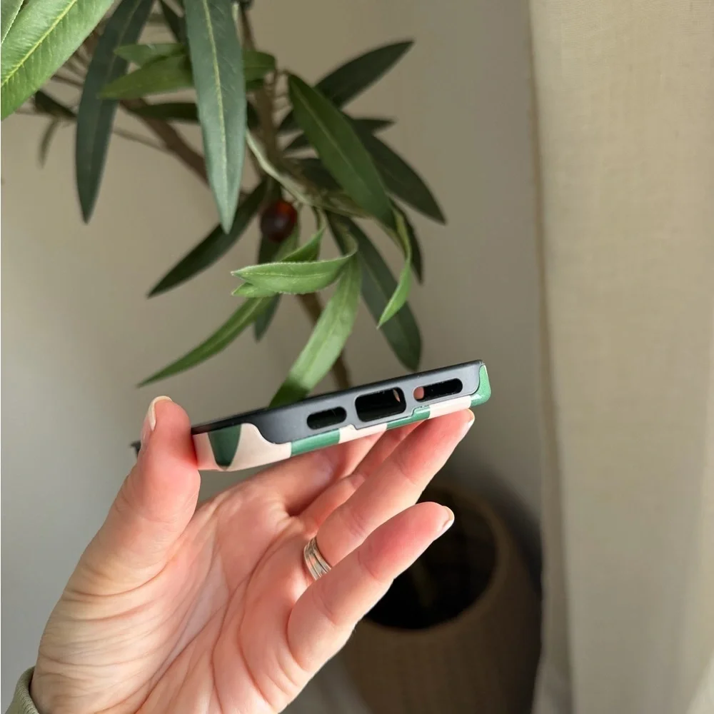 Burga Ivy League Green Checkerboard MagSafe Phone Case Dual Layer